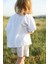 Beyaz Oversize T-Shirt ve Şort Takım 5