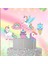 Unicorn Temalı Karton Pasta Süsü 2