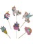 Unicorn Temalı Karton Pasta Süsü 3