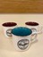 Kupa Bardak Porselen 3'lü 250 ml Bordo ve Yeşil 4