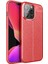 Apple iPhone 13 Pro Max Kılıf Rntc Niss Silikon Kapak-Kırmızı 1