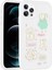 Apple iPhone 13 Pro Max Kılıf Kabartma Figürlü Parlak Rntc Toys Silikon Kapak-Beyaz 1