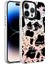 iPhone 14 Pro Uyumlu Mermer Desenli Rntc Marbello Kapak-Siyah-Beyaz 1
