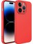 Apple iPhone 14 Pro Max Uyumlu Rntc Kamera Korumalı Mara Laaakan Kapak-Kırmızı 1