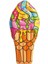 Pop Desenli Dondurma Yatak 188 cm - 43185 (Lisinya) 1