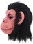 Siyah Saçlı Kafaya Tam Geçmeli Lateks Şempanze Maskesi - Lateks Maymun Orangutan Goril Maske Et Maske 4