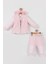 3'lü Fırfırlı Kız Bebek Takımı (Hırka + Üst + Alt) - 9-18 Ay 1