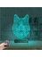 Kirppi 3D Lamba Kurt Masa Gece Lambası 3