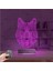 Kirppi 3D Lamba Kurt Masa Gece Lambası 4