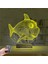 Kirppi 3D Lamba Balık Çocuk Odası Masa Gece Lambası 5