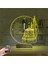 Kirppi 3D Saat Lamba Cami Ayetel Kürsi Masa Gece Lambası 5