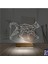 Kirppi 3D Lamba Kedi Polygonal Tasarım Masa Gece Lambası 2