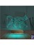 Kirppi 3D Lamba Kedi Polygonal Tasarım Masa Gece Lambası 3