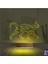 Kirppi 3D Lamba Kedi Polygonal Tasarım Masa Gece Lambası 5