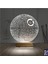 Kirppi 3D Lamba Death Star Ölüm Yıldızı Masa Gece Lambası 2