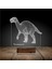 Kirppi 3D Lamba Dinozor Tiranazor Masa Gece Lambası 2
