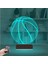 Kirppi 3D Lamba Basketbol Topu Basketçi Hediye Masa Gece Lambası 3