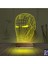 Kirppi 3D Lamba Ironman Robot Masa Gece Lambası 5