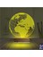 Kirppi 3D Lamba Dünya Globe Masa Gece Lambası 5