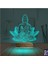 Kirppi 3D Lamba Lotus Çiçeği Yoga Masa Gece Lambası 3