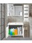 Yıldız 80 cm Komple Mdf Banyo Dolabı, Seramik Lavabolu, Raflı Banyo Dolabı Seti Hazır Kurulu 2