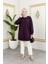 Kadın Inci Detaylı Uzun Sweatshirt Tunik 1