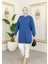 Kadın Inci Detaylı Uzun Sweatshirt Tunik 1