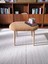 Minimalist Teddy Kumaş Tabure, Ahşap Ayaklı Tabure, Salon, Ofis, Makyaj Masası, Yemek Masası 1