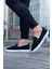 WG061 Siyah Triko Babet Erkek Casual Ayakkabı 1