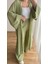 Gofre Kumaş Uzun Kimono Pantolon Takım 3