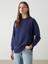 Lcw Modest Bisiklet Yaka Oversize Kadın Sweatshirt Tunik (S5) 1