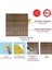 Kendinden Yapışkanlı 3D Kabartmalı Pvc Duvar Paneli Antik Lambiri Desen 41x41 Cm/ 6 Adet /1 M² 3