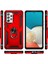 Samsung Galaxy A53 5g Kılıf Kırmızı Panther Yüzüklü Silikon Orijinal Esnek Ince Geliştirilmiş Dayanıklı Darbe Karşıtı Yeni Nesil Tasarım (Samsung Galaxy A53 5g, Kırmızı) 5