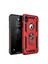 Apple iPhone x Kılıf Kırmızı Panther Yüzüklü Silikon Orijinal Esnek Ince Geliştirilmiş Dayanıklı Darbe Karşıtı Koruyucu Yeni Nesil Tasarım (Apple iPhone x ile Uyumlu, Kırmızı) 1