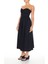 F21 Straplez Volanlı Midi Elbise 6