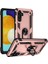 Samsung Galaxy A04S Kılıf Rose Gold Panther Yüzüklü Silikon Orijinal Esnek Ince Geliştirilmiş Dayanıklı Darbe Karşıtı Yeni Nesil Tasarım (Samsung Galaxy A04S, Rose Gold) 1