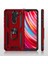 Xiaomi Redmi Note 8 Pro Kılıf Kırmızı Panther Yüzüklü Silikon Orijinal Esnek Ince Geliştirilmiş Dayanıklı Darbe Karşıtı Koruyucu Yeni Nesil Tasarım (Redmi Note 8 Pro ile Uyumlu, Kırmızı) 4