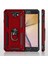 Samsung Galaxy J7 Prime Kılıf Kırmızı Panther Yüzüklü Silikon Orijinal Esnek Ince Geliştirilmiş Dayanıklı Darbe Karşıtı Koruyucu Yeni Nesil Tasarım (Galaxy J7 Prime ile Uyumlu, Kırmızı) 5