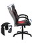 Songmıcs Ofis ve Oyun Sandalyesi, Ergonomik, Yükseltilmiş Dönel Koltuk, Siyah-Kırmızı, 70D x 66G x 117Y cm 3