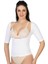Miraxx Beyaz Mı Emay 5014 Göğsü Açık Yarım Kollu Korse 1