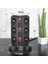 Yeni Akım Korumalı 2.4A Kule Priz Kablosuz Şarj Istasyonu 12X Soketli 3x USB Wireless Kablolu Priz 3