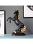 Lüks Modern Sanat Reçine At Biblo Heykel Ev Ofis Hediyesi Vitrin Konsol Süsü Dekoratif Obje 24 cm . 1