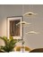 Luxury Exclusive Üçlü Yuvarlak Sarkıt LED Avize Jellyfish Salon Mutfak Oturma Odası Avize Gold Sarı 4