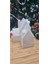 LED Mum Işıklı Yılbaşı Köşk Evi Dekoratif Biblo 12 x 13 x 15 cm 4