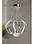 Clasy Model Krom Kaplama Metal Salon Mutfak Oturma Yatak Odası Modern LED Sarkıt Avize Beyaz Işık 1
