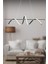 Modern Siyah Led Avize, Beyaz Işık, Salon, Mutfak, Oda, Şık Aydınlatma, Alüminyum, 70x70 1