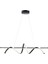 Modern Siyah Led Avize, Beyaz Işık, Salon, Mutfak, Oda, Şık Aydınlatma, Alüminyum, 70x70 3