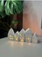 5’li Ev Tealight Beton Mumluk Seti Beyaz (Tealight Dahil Değildir) 5