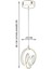 Modern Eskitme Sarkıt LED Avize, Alüminyum, 3 Başlık, 25x70, Şık ve Işıltılı Tasarım 3