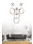 Dörtlü Gümüş Led Avize, Kristal Taşlı, Modern Tasarım, 30x30, Şık ve Parlak Aydınlatma 5